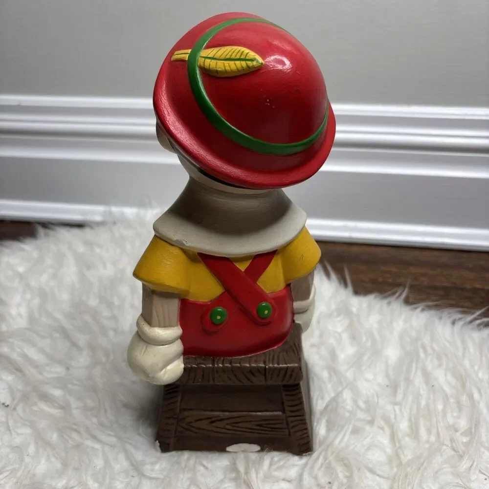 Vintage Evans 1945 Disney Pinocchio & Pluto Ceramic Figurine Lot Shelf Sitters
